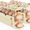 Amazon: $7.99 ($15.99) 2 Pack Egg Holder for Fridge – Auto Rolling 30 Egg Capacity Dispenser