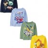 Amazon:  $13.48 ($31.47) 4pk Branded Baby Boys’ and Toddler Assorted Everyday Long Sleeve Graphic T-Shirts