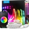 Amazon : $39.99 ($72.99) Govee 100ft RGBIC LED Strip Lights, Smart LED Lights Work with Alexa and Google Assistant, LED Lights for Bedroom WiFi App Control Segmented DIY Multiple Colors, Color Changing Light, Christmas lights