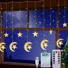 Amazon: $9.02 ($20.99) Moon Star String Lights with Controller 138 LEDs, Fairy Curtain String Light