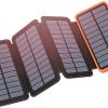 Amazon : $18.79 ($56.99)  Solar Charger 25000mAh, Hiluckey Outdoor USB C Portable Power Bank with 4 Solar Panels, 3A Fast Charge External Battery Pack with 3 USB Outputs Compatible with Smartphones, Tablets, etc.