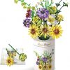 Amazon: $9.99 ($29.30) Flower Bouquet Building Sets,15 Artificial Flowers with Vase,Christmas Creative Gifts(820 PCS)
