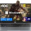 Amazon : $307.99 ($1399.99)  AOC Newest 15.6'' Laptop Computer Intel Quad-Core Processor (Up to 3.6GHz) 16GB RAM 512GB SSD Gaming Laptops, FHD Display Laptop Windows 11 Laptop Computer, Light&Thin, Metal Shell, Webcam, Type-C