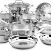 Amazon: $143.99 ($249.95) Branded 17-Piece Cookware Set, Chef’s Classic Steel