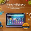 Amazon : $109.99 ($189.99) Amazon Fire HD 10 Kids Pro tablet (newest model) ages 6-12 | Bright 10.1'' HD screen | Slim case for older kids, ad-free content, parental controls, 13-hr battery, 32 GB, Happy Day