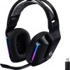 Amazon : $104.49 ($149.99)  Logitech G733 Lightspeed Wireless Gaming Headset with Suspension Headband, Lightsync RGB, Blue VO!CE mic technology and PRO-G audio drivers - Black