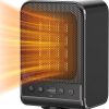 Amazon : $19.99 ($39.99) Lerat Space Heater, Portable Electric Heaters with Thermostat, 1500W PTC Fast Heating Ceramic Room Small Heater with 3 Modes, 1-12H Timer, Heaters for Indoor Use Office Bedroom Home-Black