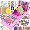 Amazon: $18.99 ($37.99) Art Supplies,208 Pack Art Set Drawing Kit for Girls Boys Artist, Deluxe Gift Art Box with Trifold Easel