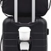 Amazon: $39.62 ($53.99) Branded Smart Luggage Set with Cup Holder, USB Port and Phone Holder, Black, 2 Piece Set