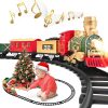 Amazon: $9.99 ($35.99) Train Set – Christmas Train Toys, Battery-Powered Locomotive Engine with Sound and Lights