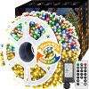 Amazon : $17.82 ($46.90)  Voolex Christmas Lights 204FT 600 LED 2 Color Changing Christmas String Lights Multicolor or Warm White Dimmable 11 Modes with Remote Control Timer for Indoor Outdoor Christmas Tree,Patio