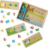 Amazon : $14.97 ($27.99)  Melissa & Doug See & Spell Wooden Educational Toy With 8 Double-Sided Spelling Boards and 64 Letters Preschool Learning Activities, See & Spell Learning Toys For Kids Ages 4+