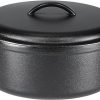 Amazon: $34.29 ($42.99) 7 Quart Amazon Basics Round Pre-Seasoned Cast Iron Dutch Oven Pot with Lid