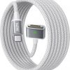 Amazon : $13.23 ($32.99)  LISEN USB-C to Magnetic 3 Cable (6.6FT,Space Gray) Fit for MacBook Charger MagSafe Gen 3 Port, 140W Magnetic Safe 3 Cable Compatible with 2023 MacBook Pro 14'' M3, 2022MacBook Air 13'' M2 & More