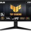Amazon:$399.99 ($549.00)ASUS TUF Gaming 28” 4K 144HZ DSC HDMI 2.1, Monitor (VG28UQL1A) - UHD (3840 x 2160), Fast IPS, 1ms, Extreme Low Motion Blur Sync, G-SYNC Compatible, FreeSync Premium, Eye Care, DCI-P3 90%,BLACK