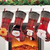 Amazon :  $12.49 ($24.99) Christmas Stocking, 4 Pack 19 inch Xmas Stockings wiht Snowflake Santa Snowman