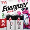 Amazon:$7.38 ($9.26)Energizer MAX 9V Batteries (2 Pack), 9 Volt Alkaline Batteries - Packaging May Vary