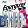 Amazon:$7.79 ($14.78)Energizer AA Batteries, Ultimate Lithium Double A Battery, 4 Count