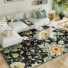 Amazon :$19.99 ($39.99)Rugs for Living Room 5x7,Green,Floral Rugs for Bedroom Dorm Kitchen,Anti-Skid Kids Girls Teens Room Rug with Flowers,Indoor Area Rug Home Decor