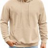 Amazon:$12.59 ($27.99)COOFANDY Men's Hooded Sweatshirts Long Sleeve Casual Pullover Hoodie Waffle Knit Sweatshirt with Pocket