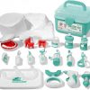 Amazon :$14.99 ($29.99)Super Smile Toy Doctor Kit for Toddlers 3-5 Years Old Girls Boys, Kids Doctor Playset with Pretend Play Set of Dress up Costume, Teeth and Dental Accessories (24pcs)