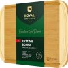 Amazon:$11.97 ($15.97)ROYAL CRAFT WOOD Bamboo Cutting Boards for Kitchen, Wood Chopping Boards with Juice Groove, Wooden Cutting Board for Vegetables, Fruit and Cheese Charcuterie Serving Tray XL, 18'' x 12''