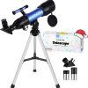 Amazon: $21.49 ($42.99) Kids Telescope, 50mm Aperture 360mm Refractor Telescope with Tabletop Tripod