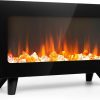 Amazon : $49.27 ($87.99) 16'' Freestanding Electric Fireplace Heater - Fire Places Electric Fireplace Stove with Realistic LED 3D Flames, Infrared Heater Indoor, Small Space Heater, 1500W, Overheating Protection