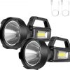 Amazon: $15.95 ($75.99) 2 Pack Spotlight Flashlight, Rechargeable Handheld Searchlight, 4 Modes, High Lumens