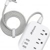 Amazon : $7.99 ($11.99)  USB Power Strip, Flat Plug Power Strip Extension Cord with 3 Outlets 3 USB Ports(Smart 3.1A), 5ft Braided Power Cord, ETL Listed Compact for Cruise Ship, Travel, Home, Office