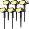 Amazon : $12.24 ($24.49)  Airmee Solar Outdoor Lights for Outside, ‎30 LED Spotlights IP68 Waterproof, 3 Modes Solar Landscape Lights 40000H Lifespan, Auto On/Off Garden Lights for Yard/Pathway, Warm White 6 Pack