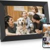 Amazon : $32.39 ($69.99)  Uhale Digital Picture Frame 32GB Storage 10.1 Inch WiFi Electronic Photo Frame SD Card Slot Desktop IPS Touch Screen HD Display Auto-Rotate Slideshow Share Videos Photos Send Wishes Remotely