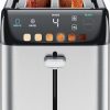 Amazon : $39.99 ($69.99) Chefman Smart Touch 4 Slice Digital Toaster, 6 Shade Settings, Stainless Steel Toaster 4 Slice with Extra-Wide Slots, Thick Bread Toaster and Bagel Toaster, +10, Defrost, Removable Crumb Tray