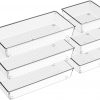 Amazon:  $9.99 ($33.30) 6 Pack Large Size Clear Plastic Drawer Organizers, Versatile Acrylic Kitchen Drawer Organizer