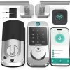 Amazon: $39.89 ($219.99) Keyless Door Lock with Handle Set – WiFi Fingerprint Smart Locks for Front Door