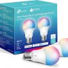 Amazon : $11.99 ($24.99)  Kasa Smart Light Bulbs, Full Color Changing Dimmable Smart WiFi Bulbs Compatible with Alexa and Google Home, A19, 60 W 800 Lumens,2.4Ghz only, No Hub Required, 2-Pack (KL125P2), Multicolor