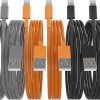 Amazon : $6.99 ($9.99) iPhone Charger Lightning Cables [Apple MFi Certified], 3/3/6/6/6/10 ft, Nylon Braided Fast Charging for iPhone/iPad, 6 Pack, Gray/Orange/Black