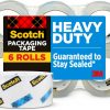 Amazon: $12.53 ($33.49) 6 Rolls Heavy Duty Shipping Packing Tape / Box Lock Packaging Tape, 6 Rolls w/ Dispenser