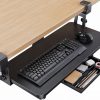 Amazon : $27.49 ($69.99) HUANUO Large Under Desk Keyboard Tray with Sturdy C-Clamp Mount, 26 (30.16
