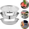 Amazon: $8.79 ($12.99) Multifunctional Stainless Steel Grater Basin with Vegetable Cutter 3 in 1 Colander Basin