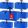 Amazon:  $16.49 ($32.97) 6 Pack Heavy Duty Extra Large Moving Bags Storage Tote – Strong Handles