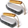 Amazon: $6.49 ($12.99) 2 Pk Heavy-Duty Stiff Bristles Cleaning Brush, Natural Bamboo Handle, Multi Purpose Scrub Brushes