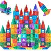 Amazon : $44.84 ($68.99) Playmags 150-Piece Magnetic Tiles Building Set – 3D Magnet Building Blocks, Creative Imagination, Inspirational, Educational STEM Toys for Kids with 1 Car