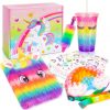 Amazon: $13.99 ($23.99) Unicorn Gifts for Girls 5 6 7 8 9 10-12 Years Old, Kids Plush Unicorn Toys with Secret Diary Water Bottle