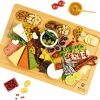 Amazon  :$19.97 ($24.97) ROYAL CRAFT WOOD Extra Large Wooden Charcuterie Boards - Unique Bamboo Cheese Board - Housewarming Gift - Appetizer & Cheese Platter, Meat and Cheese Tray, Wood Serving Board