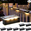 Amazon : $14.84 ($32.99)  Solar Deck Lights 8 Pack, Solar Stair Lights Outdoor Waterproof for Patio, Fence, Front Porch, Balcony, Deck Railing, Garden, Yard, Christmas Lights Decorations Outside(Warm White)