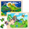 Amazon: $7.49 ($14.99) Wooden Dinosaur Puzzles for Kids Ages 3-5 with Gift Case, 2 Packs Toddler Jigsaw Puzzles from