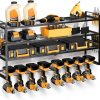 Amazon : $34.99 ($69.99) 32 Inch Power Tool Organizer Wall Mount, 4 Layer Drill Storage Rack for Garage Storage, Workshop Organization, Optimizing Floor Space