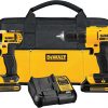 Amazon: $129.00 ($239.00) Branded 20V MAX Cordless Drill and Impact Driver, Power Tool Combo Kit with 2 Batteries and Charger