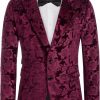 Amazon: $34.99 ($59.99) Mens Velvet Blazer Two Button Slim Fit Suit Jacket Sports Coats